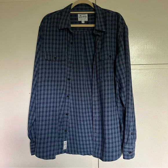 Lucky Brand Men’s Saturday Stretch Long Sleeve Flannel Shirt Size XL Button Up - Picture 4 of 14